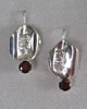 Garnet Reticulated Sterling Silver.